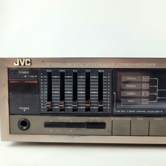 JVC R-X220 Stereo AM FM Vintage Receiver 1980s - Picture 2 of 10
